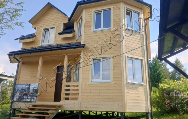 2 Каркасный дом Д-93, 8x6м, 100.4 М², Московская область, Чеховский район, деревня Городище (2)